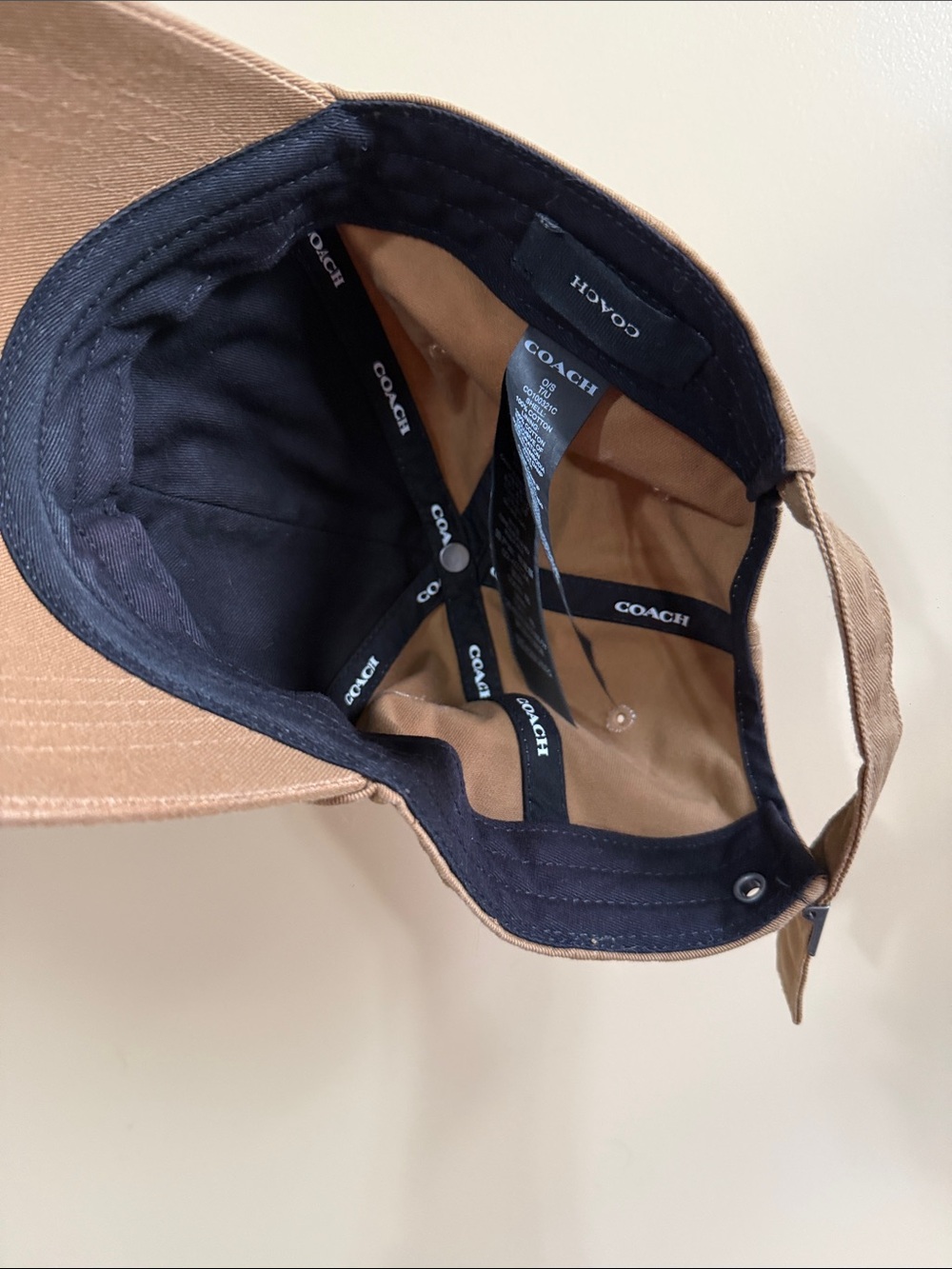 Coach Chocolate Brown Logo Baseball Cap - Picture 2 of 2